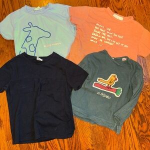 Zara Kids Short Sleeve Tees - Blue, Orange, Black, Green